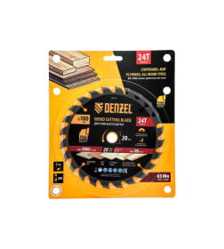 Диск пильный по дереву 180х24Tх20 мм Denzel 733287