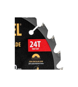 Диск пильный по дереву 165х24Tх20 мм тонкий Denzel 733267