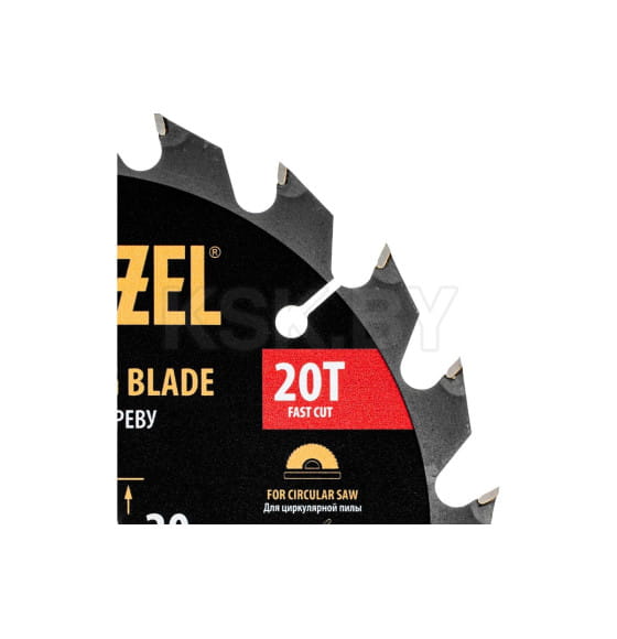 Диск пильный по дереву 165х20Tх20 мм Denzel 733237 (733237) 