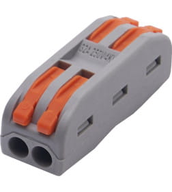 Монтажная клемма для фазных проводников 2 контактные группы LD222-422 уп.5шт Stekker