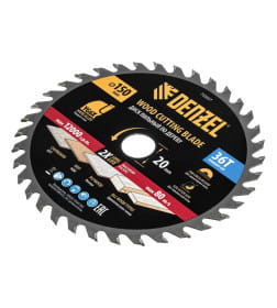 Диск пильный по дереву 150х36Tх20 мм Denzel 733027