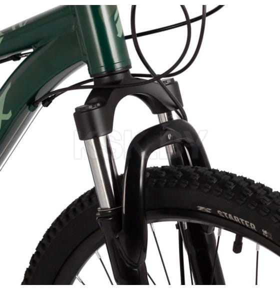 Велосипед FOXX 26" CAIMAN зеленый, сталь, размер 14 (173958 26SHD.CAIMAN.14GN5) 