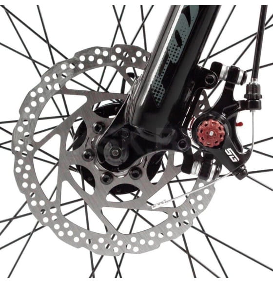 Велосипед FOXX 26" CAIMAN зеленый, сталь, размер 14 (173958 26SHD.CAIMAN.14GN5) 