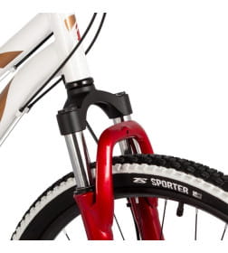 Велосипед FOXX 26" LATINA белый, сталь, размер 15"