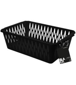 Корзинка для хранения 4 л, прямоугольная, M 30 х 19,5 х 9,5 см BLACK