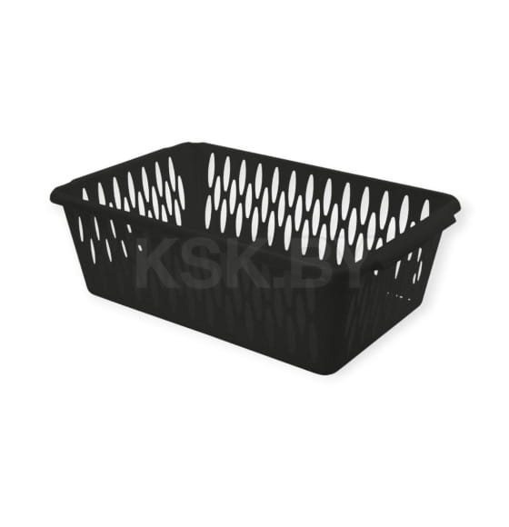 Корзинка для хранения 4 л, прямоугольная, M 30 х 19,5 х 9,5 см BLACK (KL201210621) 