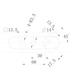 Нож для газонокосилки 21" (53 см, блистер) HYUNDAI KN-BL-21HY