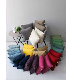 Подушка декоративная 35x35 см салатовый (комплект 2 шт.) MATEX ARIA PREMIUM VELOURS 65-548