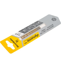 Сверло по металлу  2,5х57 мм Dinamic-TIN Р9М3 фрезерованное (упак. 2 шт.) Rennbohr 667025