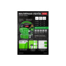 Лента малярная 25мм х 25м зеленая, для внутренних работ DЕCOR 792-2525 (792-2525) 