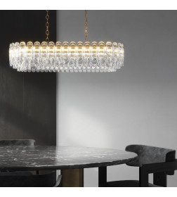 Подвесной светодиодный светильник с хрусталем 423/1 Bogate's