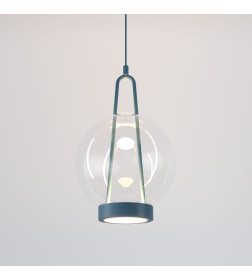 Подвесной светодиодный светильник со стеклянным плафоном 50267/1 LED синий Eurosvet