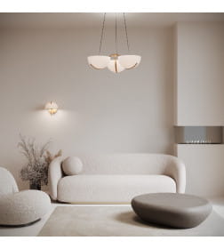 Подвесной светодиодный светильник 50083/3 LED золото Eurosvet