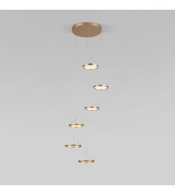 Подвесной светодиодный светильник 90034/6  золото Eurosvet