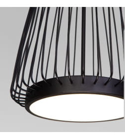 Подвесной светодиодный светильник 40009/1 LED черный Eurosvet