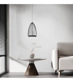 Подвесной светодиодный светильник 40009/1 LED черный Eurosvet