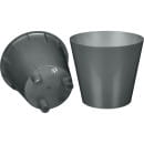 Горшок для орхидей D160 мм, 1,6л с дренажной вставкой (серый) (221608135/02) 