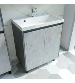 Тумба напольная Джой цемент 60 под умывальник Слим