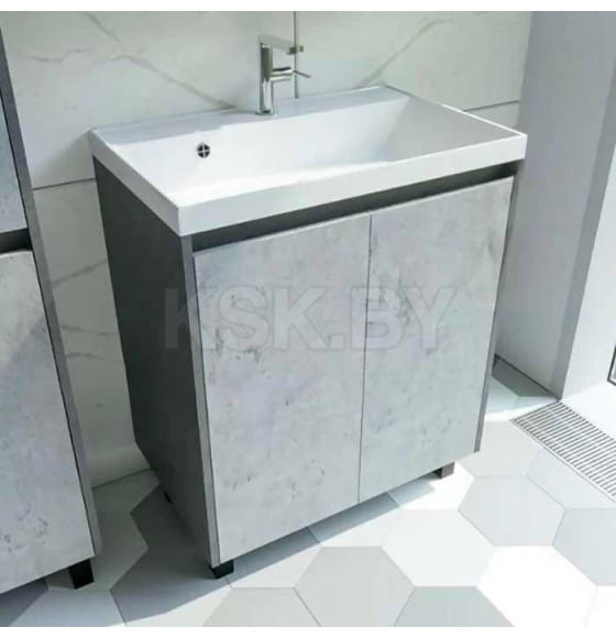 Тумба напольная Джой цемент 60 под умывальник Слим (GS-00001341) 