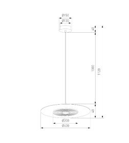 Подвесной светодиодный светильник в стиле лофт 40030/1 LED / черный Eurosvet