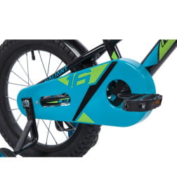 Велосипед NOVATRACK 16", VALIANT, черный, полная защита цепи, тормоз нож, короткие крылья, нет багажника