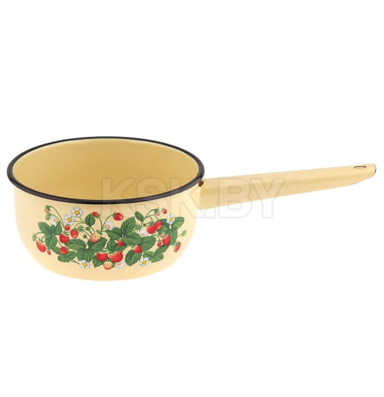 Ковш эмалированный 1,5 л Земляника лесная (С-2008/4Км) 