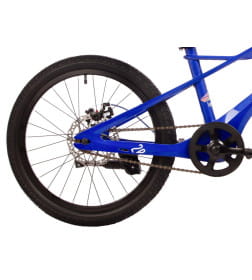 Велосипед NOVATRACK 20" LYNX. Магнезиевая рама, синий, защ.цепи, диск.тормоз, подножка, заднее крыло