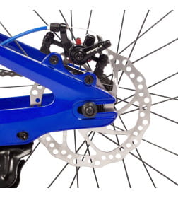 Велосипед NOVATRACK 20" LYNX. Магнезиевая рама, синий, защ.цепи, диск.тормоз, подножка, заднее крыло