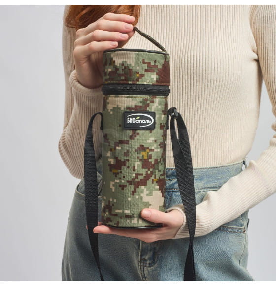 Термос БИОСТАЛЬ-ОХОТА NBP-Z 0,75 л ситечко, термочехол