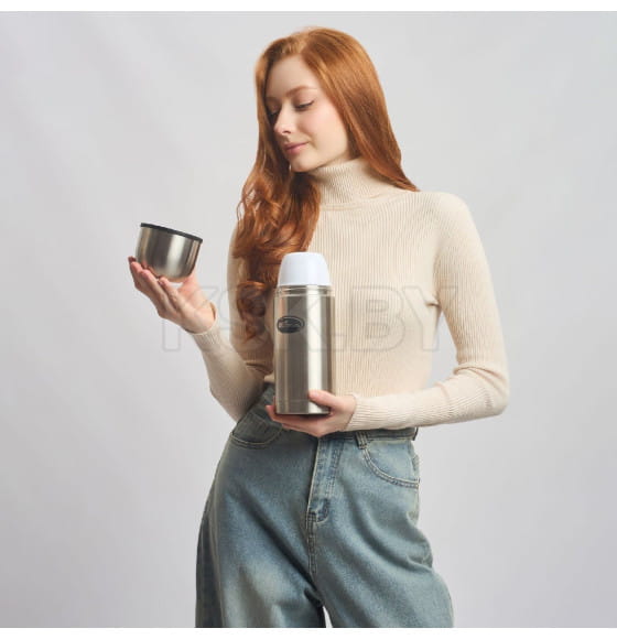 Термос БИОСТАЛЬ-ОХОТА NBP-Z 0,75 л ситечко, термочехол