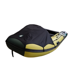 Надувная лодка GLADIATOR E380PRO желтый + темно-зеленый (5467C)