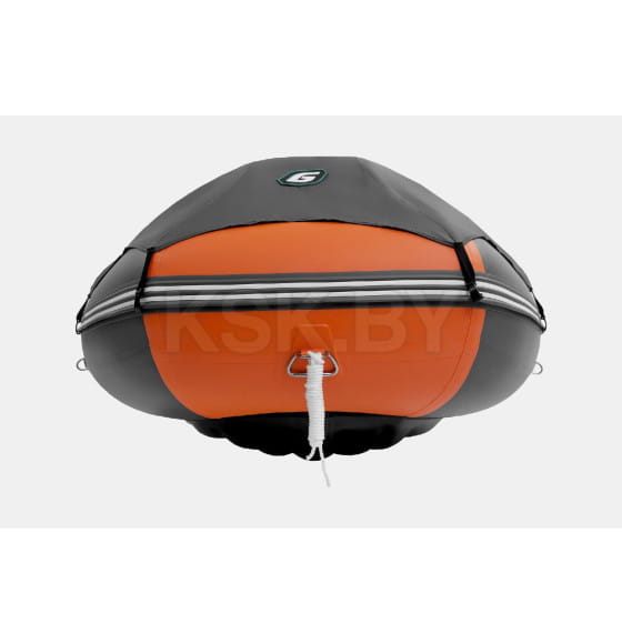 Лодка надувная GLADIATOR E380PRO оранжево-темносерый (BSM3963) 