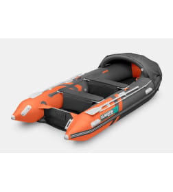 Лодка надувная GLADIATOR E380PRO оранжево-темносерый