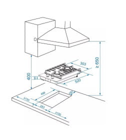 Газовая варочная панель ZorG HAG31 FDW White