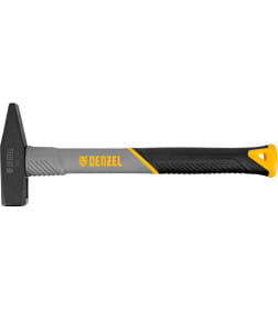 Молоток слесарный 500 гр кованый, фибергласовая рукоятка c TPR покрытием Denzel 10485