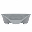 Лежак ALTA для кошек и собак пластиковый 610*415*205мм (с подушкой) (серый) М8410 (М8410) 