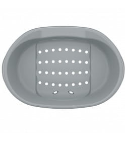 Лежак ALTA для кошек и собак пластиковый 610*415*205мм (с подушкой) (серый) М8410