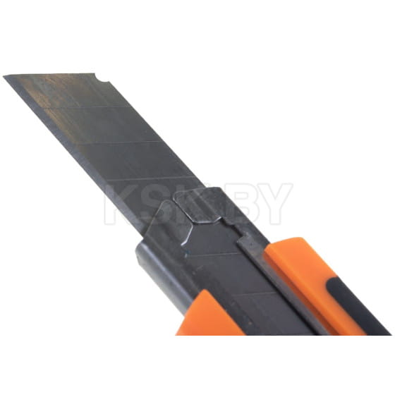 Нож с выдвижным лезвием 18 мм двухкомпонентный корпус, автоматический фиксатор Вихрь 73/10/10/4 (73/10/10/4) 