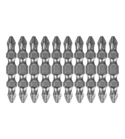 Бита двухсторонняя PH2/PH2х45 мм сталь S2 (10 шт.) Denzel 11673