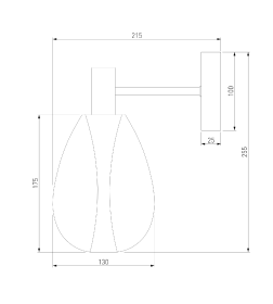Настенный светильник со стеклянным плафоном 60175/1 латунь Eurosvet