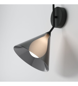 Настенный светильник со стеклянным плафоном 70161/1 черный Eurosvet