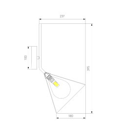 Настенный светильник со стеклянным плафоном 70161/1 черный Eurosvet