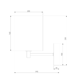 Настенный светильник с тканевым абажуром 60174/1 латунь Eurosvet