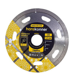 Диск алмазный 125x22,23 мм Hanskonner H9021-125-22St