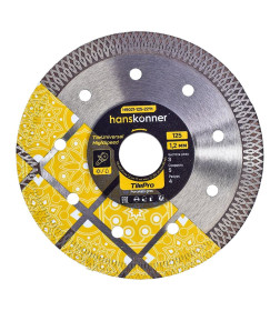 Диск алмазный 125x22,23 мм Hanskonner H9021-125-22Yt