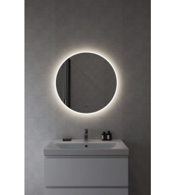 Зеркало CERSANIT ECLIPSE Fusion 72x72 с подсветкой круглое