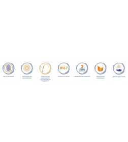 Зеркало CERSANIT ECLIPSE Fusion 72x72 с подсветкой круглое