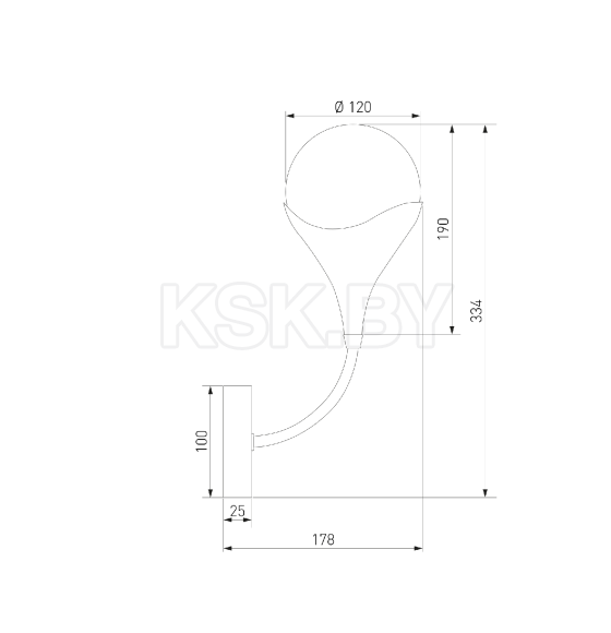 Настенный светильник 60169/1 никель Eurosvet (a068275) 