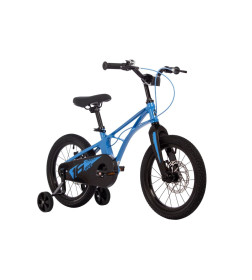 Велосипед NOVATRACK 16" Blast. Магнезиевая рама, синий, полная защ.цепи, диск.тормоз, короткие крылья