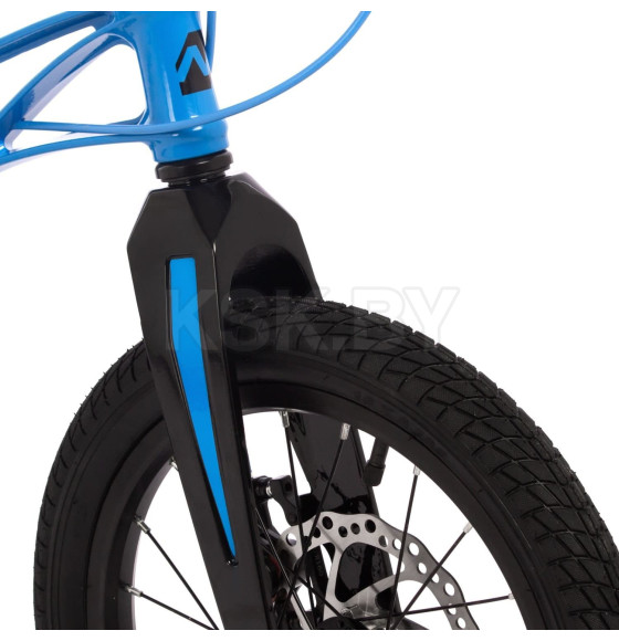 Велосипед NOVATRACK 16" Blast. Магнезиевая рама, синий, полная защ.цепи, диск.тормоз, короткие крылья (168359 165MBLASTD.BL4) 